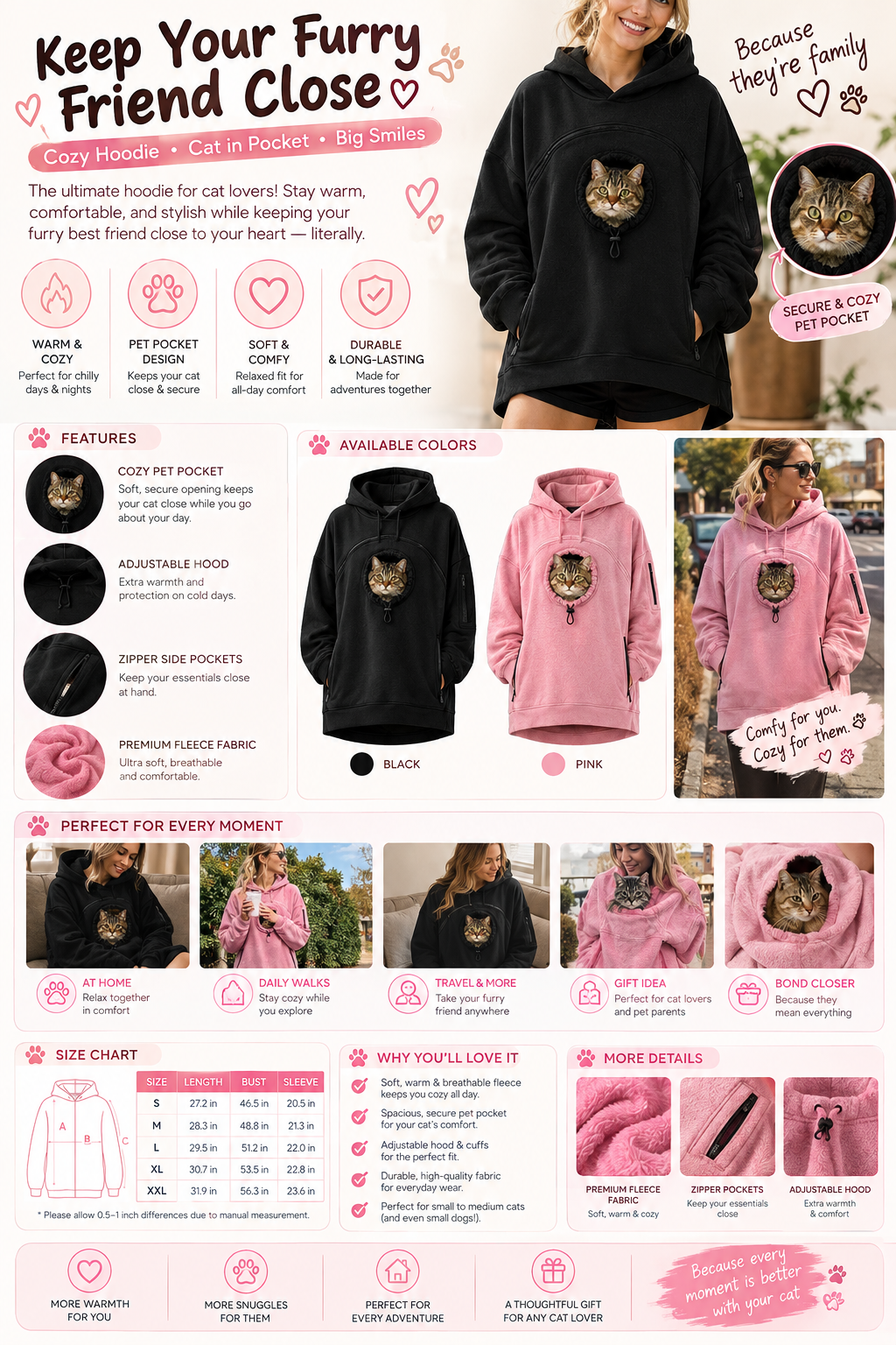 Cozy Cat Cove™ - Furry Hoodie